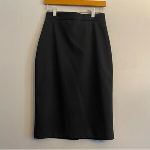 Banana Republic Lightweight Wool Black Pencil Skirt